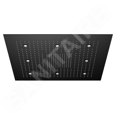 Steinberg 390 - Douche de tête, 800x800 mm, 3 jets, éclairage LED, noir 390 6680 S