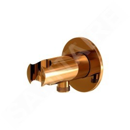 Steinberg 100 - Coude de raccordement de douche avec support, or rose 100 1667 RG