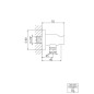 Steinberg 100 - Coude de raccordement de douche avec support, or rose 100 1667 RG