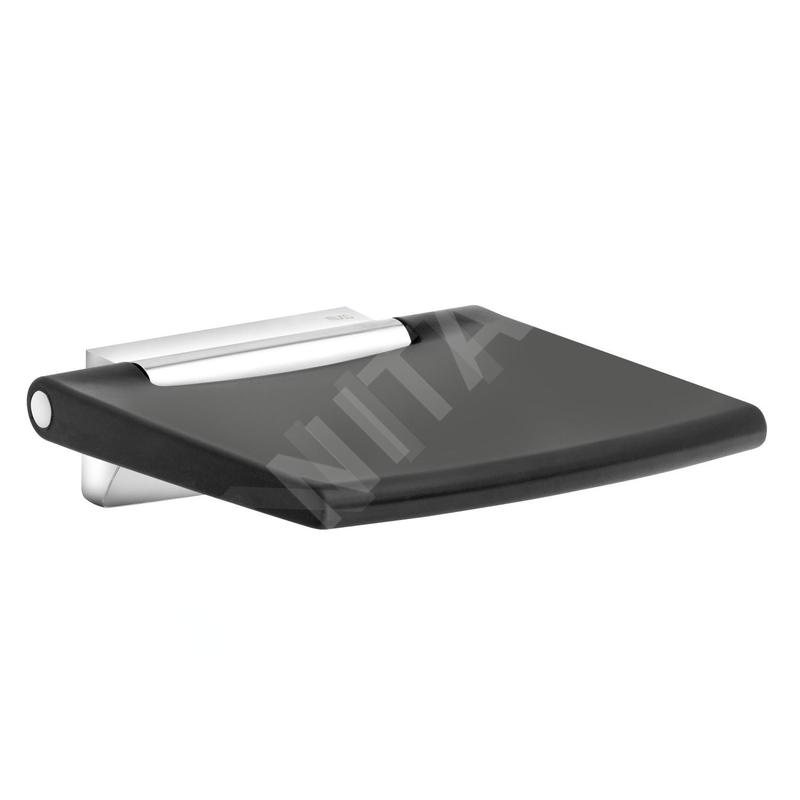 Keuco Plan - Siège de douche basculant, noir/chrome 14983010037 Keuco Plan - Siège de douche basculant, noir/chrome 14983010037