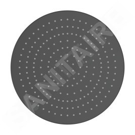 Laufen Accessoires de douche - Douche de tête, diamètre 30 cm, noir mat H3679810812321