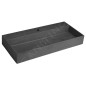 Sapho Quadrado - Lavabo à poser 960x440 mm, avec un trou pour robinet, granite noir AR466 Sapho Quadrado - Lavabo à poser 960x440 mm, avec un trou pour robinet, granite noir AR466