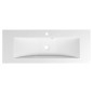 Sapho Yukon - Lavabo 1200x450 mm, avec trop-plein, 1 trous pour robinet, blanc YU121 Sapho Yukon - Lavabo 1200x450 mm, avec trop-plein, 1 trous pour robinet, blanc YU121