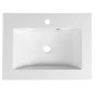 Sapho Yukon - Lavabo 600x450 mm, avec trop-plein, avec trou pour robinet, blanc YU060 Sapho Yukon - Lavabo 600x450 mm, avec trop-plein, avec trou pour robinet, blanc YU060