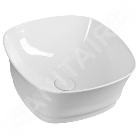 Sapho Idea - Lavabo, 430x430 mm, sans trou pour robinetterie, blanc WH100