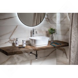 Sapho Idea - Lavabo, 430x430 mm, sans trou pour robinetterie, blanc WH100