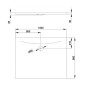 Bette Floor Side - Receveur de douche, 100x80 cm, quartz 3388-412