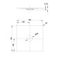 Bette Air - Receveur de douche 90x90 cm, BetteGlaze Plus, noisette 7350-417PLUS