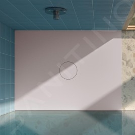 Bette Air - Receveur de douche 100x90 cm, Anti-Slip Pro, poudre 7351-413AE