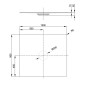 Bette Air - Receveur de douche 100x90 cm, BetteGlaze Plus, crème 7351-441PLUS