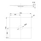 Bette Air - Receveur de douche 100x100 cm, BetteGlaze Plus, cachemire 7352-415PLUS