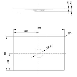 Bette Air - Receveur de douche 120x80 cm, BetteGlaze Plus, blanc 7353-000PLUS