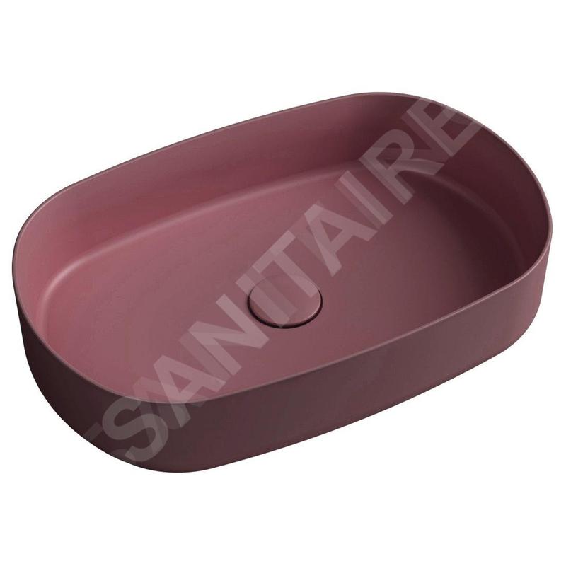 Sapho Infinity - Lavabo à poser, 550x360 mm, sans trop-plein, marron rouge 10NF65055-2R Sapho Infinity - Lavabo à poser, 550x360 mm, sans trop-plein, marron rouge 10NF65055-2R