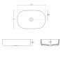 Sapho Infinity - Lavabo à poser, 550x360 mm, sans trop-plein, marron rouge 10NF65055-2R Sapho Infinity - Lavabo à poser, 550x360 mm, sans trop-plein, marron rouge 10NF65055-2R