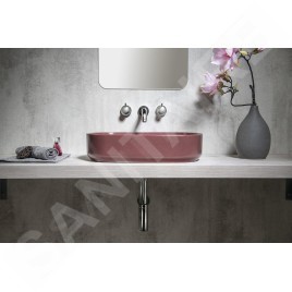 Sapho Infinity - Lavabo à poser, 550x360 mm, sans trop-plein, marron rouge 10NF65055-2R