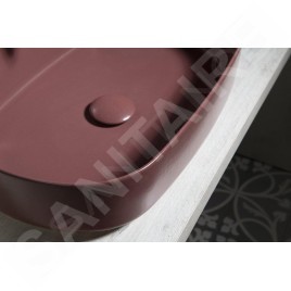 Sapho Infinity - Lavabo à poser, 550x360 mm, sans trop-plein, marron rouge 10NF65055-2R