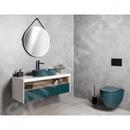 Sapho Infinity - Vasque à poser, 550x360 mm, sans trop-plein, vert 10NF65055-2P