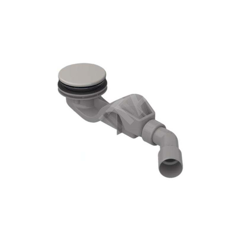Bette Accessoires - Garniture de vidage pour receveurs de douche, sortie horizontale, silver B598-410
