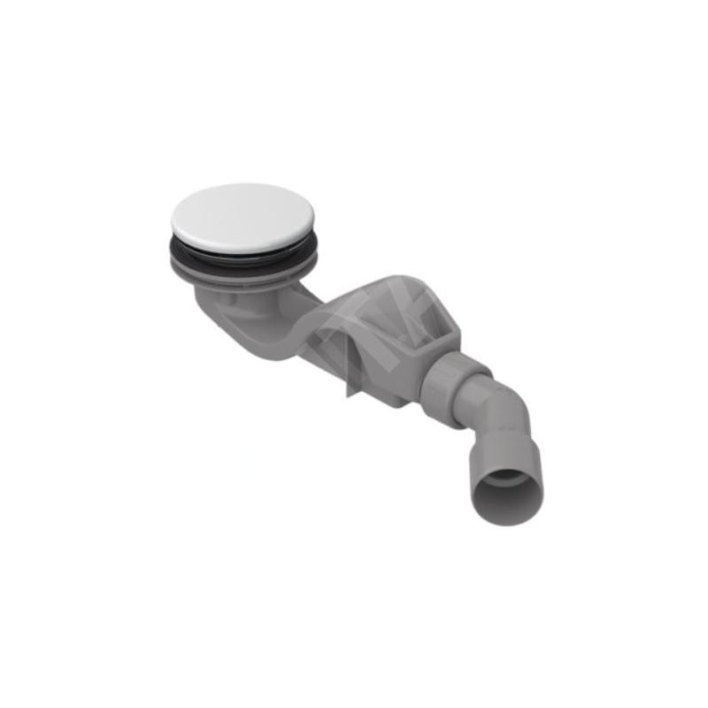 Bette Accessoires - Garniture de vidage pour receveurs de douche, sortie horizontale, snow B598-440