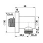Jika Mio Style - Coude mural, noir mat H3632F07161501