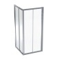Geberit GEO - Cabine de douche 90x90 cm, argent/verre clair 560.122.00.2