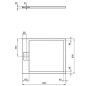 Ideal Standard i.Life - Receveur de douche 100x80 cm, Anti-Slip, blanc T5223FR