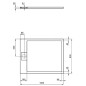 Ideal Standard i.Life - Receveur de douche 100x80 cm, Anti-Slip, gris T5223FS