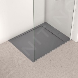 Ideal Standard i.Life - Receveur de douche 100x80 cm, Anti-Slip, gris T5223FS