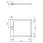 Ideal Standard i.Life - Receveur de douche 100x80 cm, Anti-Slip, noir T5223FV