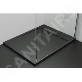 Ideal Standard i.Life - Receveur de douche 100x80 cm, Anti-Slip, noir T5223FV