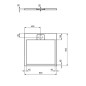 Ideal Standard i.Life - Receveur de douche 80x80 cm, Anti-Slip, blanc T5229FR