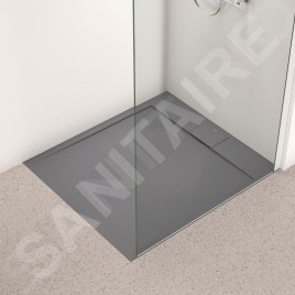 Ideal Standard i.Life - Receveur de douche 100x90 mm, Anti-Slip, gris T5231FS
