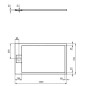 Ideal Standard i.Life - Receveur de douche 120x70 cm, Anti-Slip, gris T5233FS