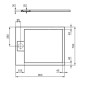 Ideal Standard i.Life - Receveur de douche 90x70 cm, Anti-Slip, blanc T5237FR