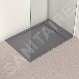 Ideal Standard i.Life - Receveur de douche 100x70 cm, Anti-Slip, gris T5240FS