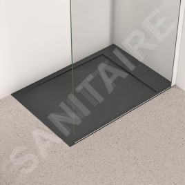 Ideal Standard i.Life - Receveur de douche 100x70 cm, Anti-Slip, noir T5240FV