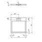 Ideal Standard i.Life - Receveur de douche 70x70 mm, Anti-Slip, blanc T5246FR