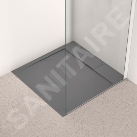 Ideal Standard i.Life - Receveur de douche 70x70 cm, Anti-Slip, gris T5246FS