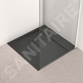 Ideal Standard i.Life - Receveur de douche 70x70 cm, Anti-Slip, noir T5246FV