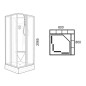 Ravak Supernova - Cabine de douche 80x80 cm, avec receveur et accessoires, blanc/verre clair 82644112Z1
