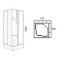 Ravak Supernova - Cabine de douche 91x91 cm, avec baignoire et accessoires, blanc/Pearl 8267711211