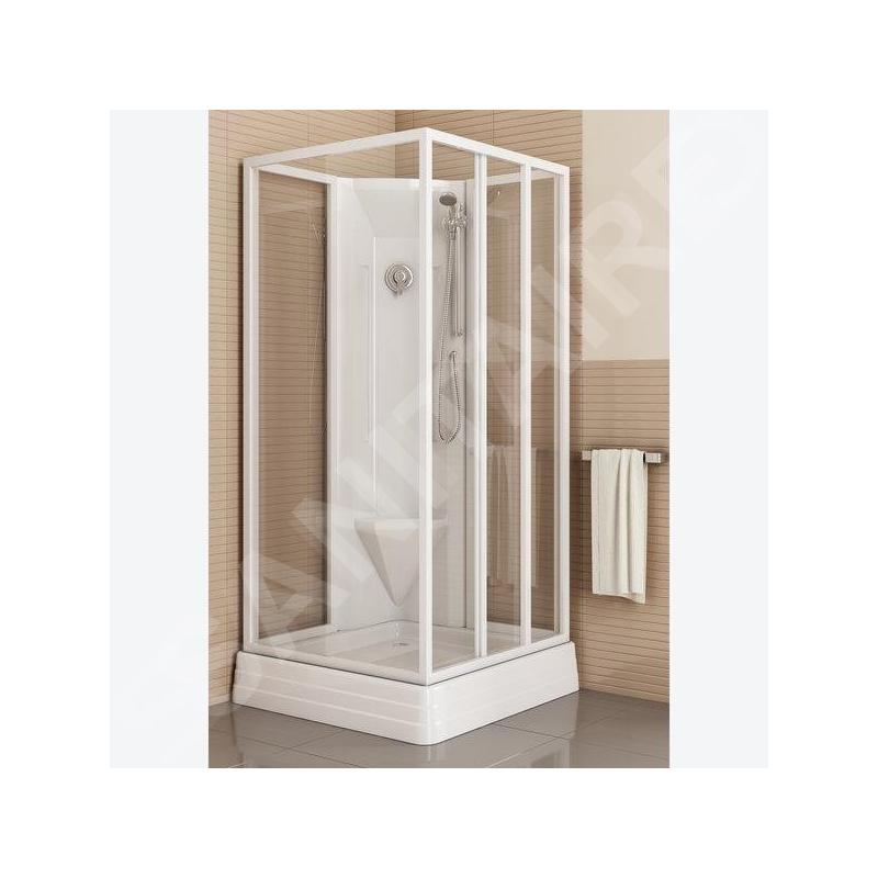 Ravak Supernova - Cabine de douche 80x80 cm, avec receveur et accessoires, blanc/verre clair 83644112Z1