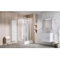 Ravak Supernova - Cabine de douche 91x91 cm, avec receveur et accessoires, blanc/verre clair 83677112Z1