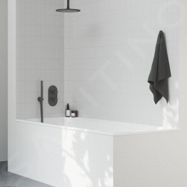 Ravak Douches - Bras de douche plafond, 30 cm, noir mat X07P677