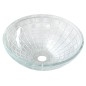 Sapho Beauty - Lavabo à poser, diamètre 420 mm, sans trop-plein, verre clair TY153 Sapho Beauty - Lavabo à poser, diamètre 420 mm, sans trop-plein, verre clair TY153