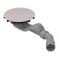 Bette Air - Garniture de vidage pour receveurs de douche, sortie horizontale, Anti-Slip Pro, dust B524-413AY