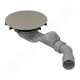 Bette Air - Garniture de vidage pour receveurs de douche, sortie horizontale, Anti-Slip Pro, cashmere B524-415AY