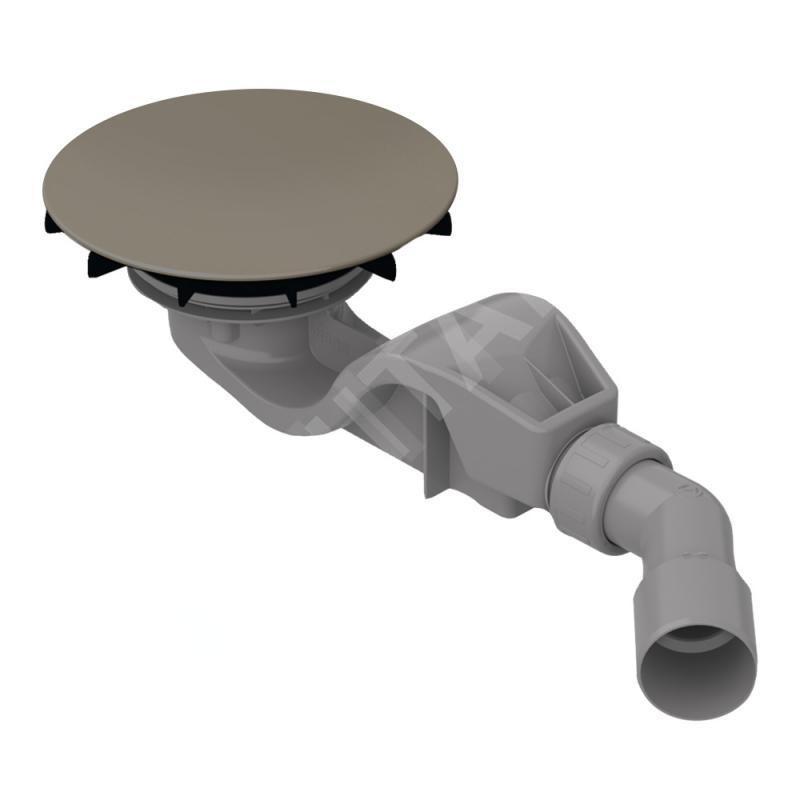 Bette Air - Garniture de vidage pour receveurs de douche, sortie horizontale, Anti-Slip Pro, hazel/noisette B525-417AY