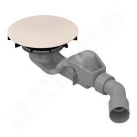 Bette Air - Garniture de vidage pour receveurs de douche, sortie horizontale, Anti-Slip Pro, beige B525-422AY