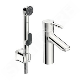 Hansa Vantis - Mitigeur de lavabo avec douchette de bidet, chrome 52682267